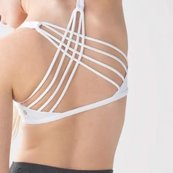 Lululemon Wild and Free Bra White Size 6 - Picture 2 of 3